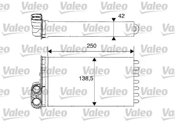 Valeo 812234 Kalorifer Radyatörü Citroen C2 C3 03 C2 C3 1 4 1 6