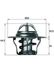MAHLE TX487D | Termostat 87°C 00-Accent-Getz 1.3-1.5İ 12V