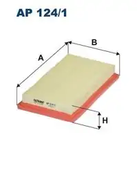 FILTRON AP124-1 | Hava Filtresi 06-Qashqai-Note 1.5 DCI