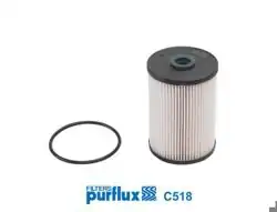PURFLUX C518 | Mazot Filtresi 04-Golf.5-Caddy-Jetta 1.6Tdi-1.9-2.0Tdi