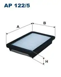 FILTRON AP122-5 | Hava Filtresi Hyundai i10 1.0 11-17 Kia Picanto 1.0-1.2 11-