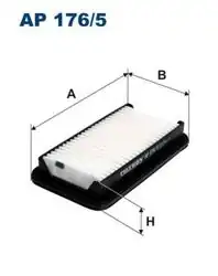 FILTRON AP176-5 | Hava Filtresi Suzuki SX4 1.5/1.6 VVT Fiat Sedici 1.6 16V 06-14