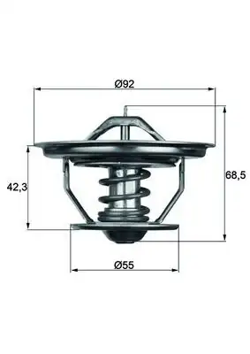 MAHLE TX3571 | Termostat 71 C Scania A V 3 Series