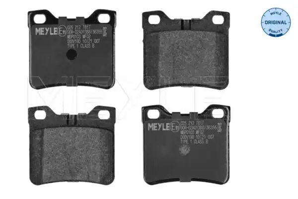 MEYLE 0252127817 | Fren Balatası Peugeot 406 08 95 02 05 607 01 00