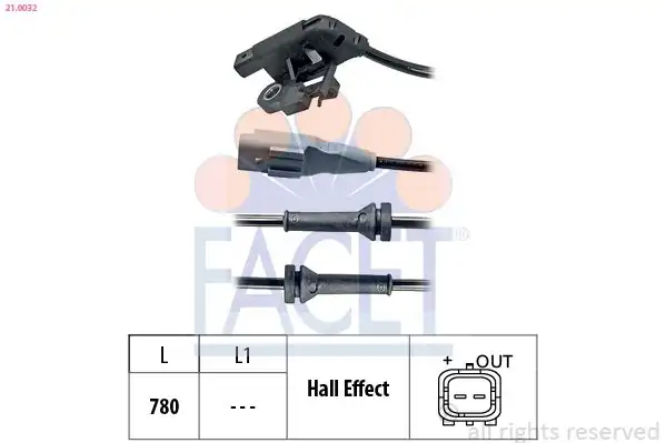 FACET 210032 | Ön ABS Kaptörü Peugeot P307
