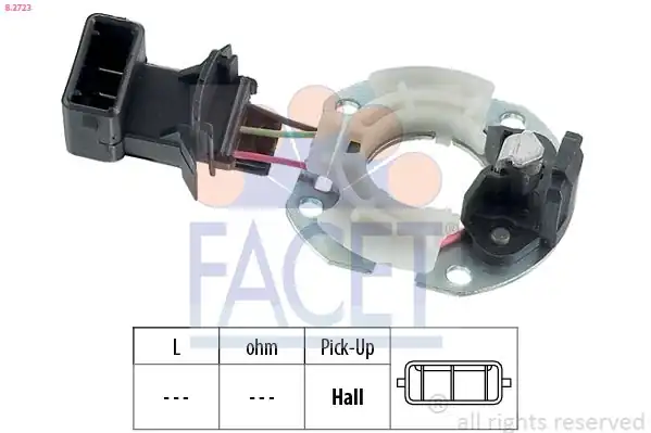 FACET 82723 | Distribütör Hal Sensör Volkswagen Polo Skoda Octavia Seat Ibiza Cordoba Opel Vectra A