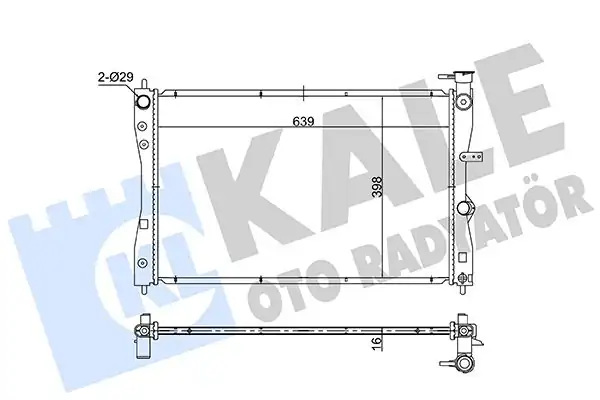 KALE 363540 | Su Radyatörü Colt VI CZC VI 1 1 1 3 1 5 04 12 Smart Forfour 1 1 1 3 05 06 M-T