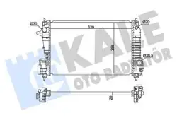 KALE 362860 | Su Radyatörü Chevrolet Aveo 1.3D 11 15 (Mt) Brazıng620×388X26