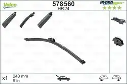 VALEO 578560 | Silgi Süpürgesi Arka Tek 24Cm 12-A-Seri (W176)
