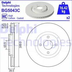 Ford Ecosport Ön Fren Disk Takımı Delphi Marka BG5043C