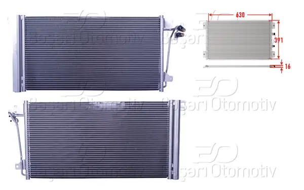 WISCO 7H0820411B | Klima Radyatörü 630x391x16 VW T5 1 9 TDI 2 0 2 0 TSI 2 5 TDI 3 2 03