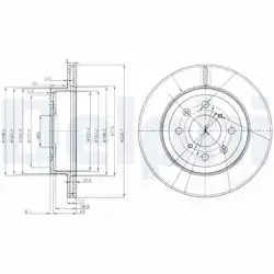DELPHI BG3884 | Fren Diski Opel Agila A 253mm (Havalı) Ön