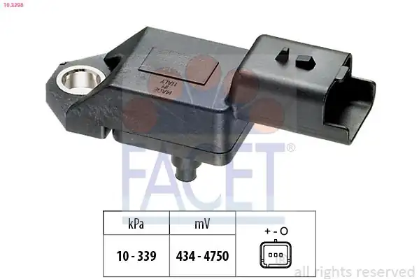 FACET 10-3398 | Hava Basınç Sensörü Opel Corsa F Crossland X Granland X 1 2