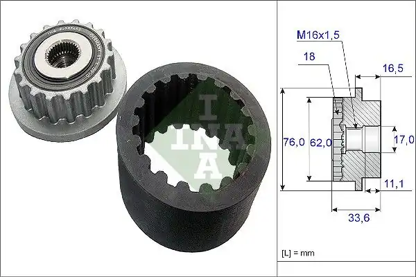 İna 535018610 Kaplın Kayış Seti VW T5 Touareg 2 5 TDI 03 10 AXD Axe Bac