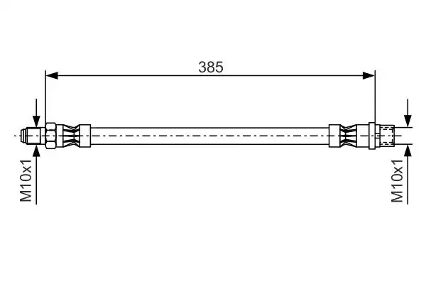 Bosch 1987476439 Fren Hortumu Ön Mercedes W202 W203 W204 W210 Sprinter 906 385mm