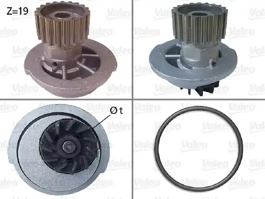 Valeo 506649 Devirdaim Su Pompası Cruze Lacetti Kalos Aveo Rezzo 1 4 1 6 16v