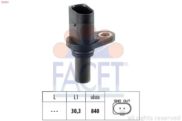 FACET 9-0221 | Hız Sensörü Sanzimandaki Toledo Leon A3 Octavia Bora Golf IV New Beetle 98 14