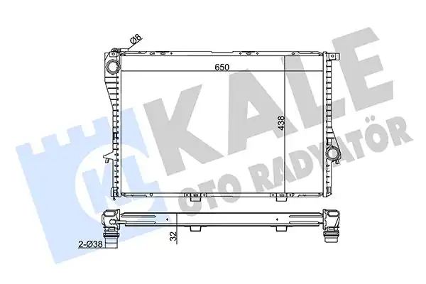KALE 348600 | Su Radyatörü Bmw E39 E38 M52 M54 99 03