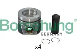 BORSEHUNG B19302 | Piston + Segman Std 81mm 26 Pin Amarok Crafter Golf6 Tiguan Passat 2.0 TDI Takım