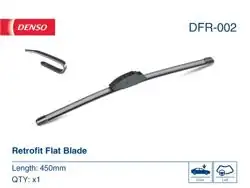 DENSO DFR-002 | Silecek Süpürgesi 450mm Renault Clio Megan Toyota Corolla