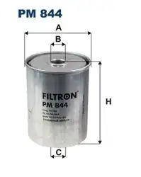 FILTRON FLT PM 844 | Yakıt Filtresi Jeep Cherokee 2.1 TD / Escort / Volvo BM