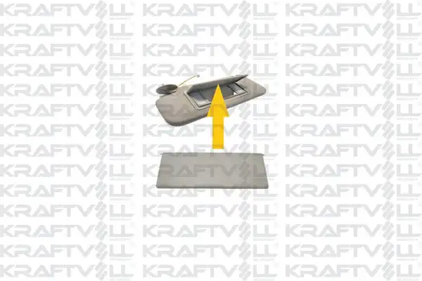 KRAFTVOLL 21030602 | Güneşlik Makyaj Ayna Kapak Gri Sağ Sol Astra H