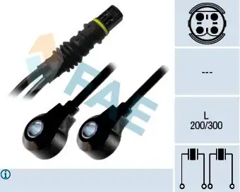 FAE 60213 | Vuruntu Sensörü Bmw E36 E38 E39 M50 M52 91 98