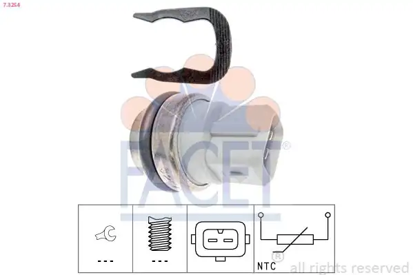 FACET 7-3254 | Hararet Müşürü Clio Kangoo Megane Scenic