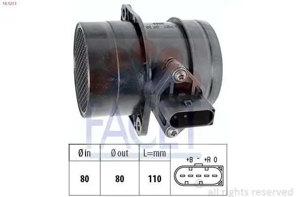 FACET 10-1213 | Hava Debimetresi A3 Bora Golf IV Passat 1 8t 1 9 TDI AEB Apu AVF 00 05 809325