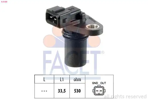 FACET 9-0189 | Krank Mil Sensörü Escort VI Gal Aal Abl Rs 2000 95 98 Fiesta IV Ja Jb 1 3 İ 95 02 Focus D