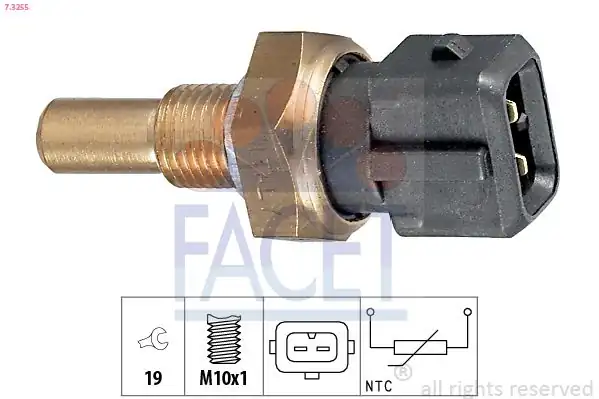 FACET 7-3255 | Motor Yağı Sıcaklık Sensörü A4 98 08 A6 Passat 98 05 A8 94 10 Superb 02 08 2 5 3 0 AKN Bdh Aym Bcz
