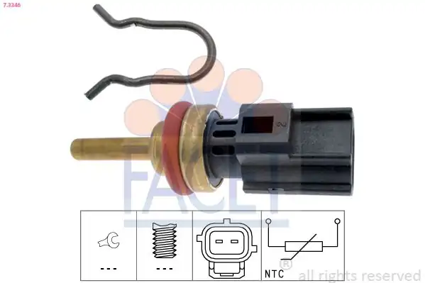 FACET 7-3346 | Sıcaklık Müşiri Conta Ve Tutucu Yay Ile Ford Focuc II 05 11 2 5 Volvo C30 533 06 12