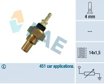 FAE 32220 | Hararet Müşürü 124 201 Spr Gostergenin 120 C