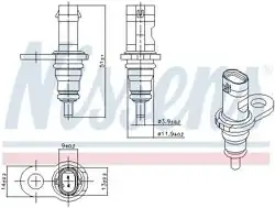 NISSENS 207067 | Sıcaklık Sensörü VW Golf 20-Passat 15-Seat Leon 20-Audi A3 20-A4 16-A6 19 -