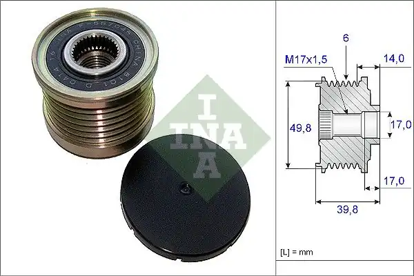 İna 535014610 Nissan X Traıl II Juke Qashqai Alternatör Kasnağı 1 6 2 0 04 22