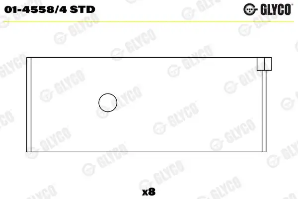 GLYCO 01-4558-4STD | Kol Yatak Std 42865rastd Peugeot 504 505 1 8 2 0
