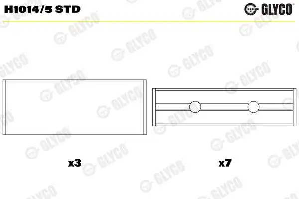 GLYCO H1014-5 | Std Ana Yatak Megane Clio Scenic Dokker Logan Sandero 1 6 K7m
