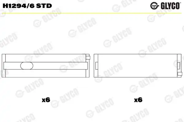 Glyco H 12946std Ana Yatak T5 Touareg 2 5 TDI AXD Axe Bac Blj Blk Bnz Bpc Bpd Bpe