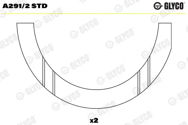 Glyco A 2912std A 2912 Std Fiat Pkw 69 6mm 188 A9 000 Ana Yatak Doblo Linea Punto Evo Bravo 1 6mj