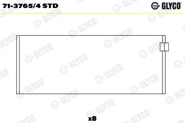 GLYCO 713765-4STD | Kol Yatak Std VW Golf 96 06 LT 97 07 Passat 94 00 Polo CLS 00 02