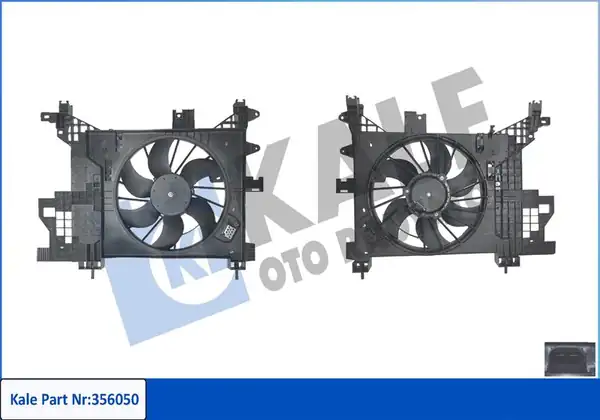 Kale Radyatör 356050 Fan Motoru Davlumbazlı Dacia Duster 1 5 K9k 250w 2300rpm 12v