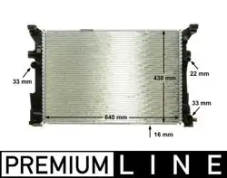 MAHLE CR 2169 000P | Su Radyatörü Mercedes W176 / W246 / X156 / C117