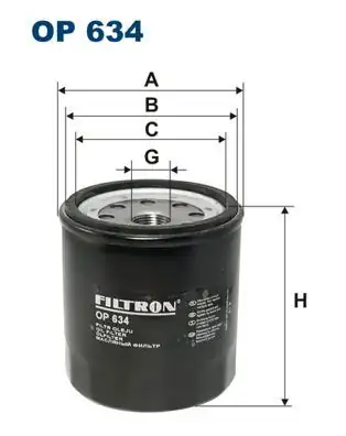 FILTRON OP634 | Yağ Filtresi Tfr 2 5 TD 92 02 1809324