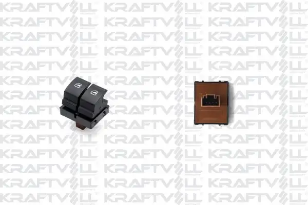 KRAFTVOLL 04050262 | Cam Açma Kapama Anahtarı Sürücü Tarafı Çiftli Fabia 07 15 Octavia 04 13 Roomster 06 15 Yeti 10 16
