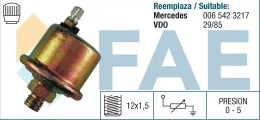 FAE 14070 | Yağ Basınç Sensörü Mercedes T1 89 94 2253084
