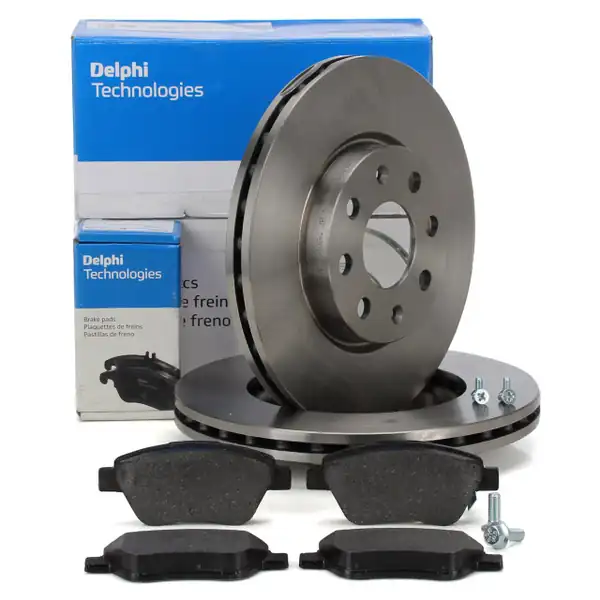 Opel Corsa D 1.3 Dizel 257 mm Ön Fren Disk ve Ön Fren Balata Takımı Delphi Marka