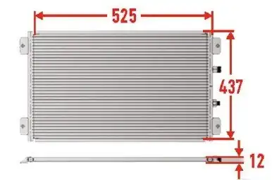 VEKA 43-3530 | Klima Radyatörü Renault Megane IV Talisman 2015