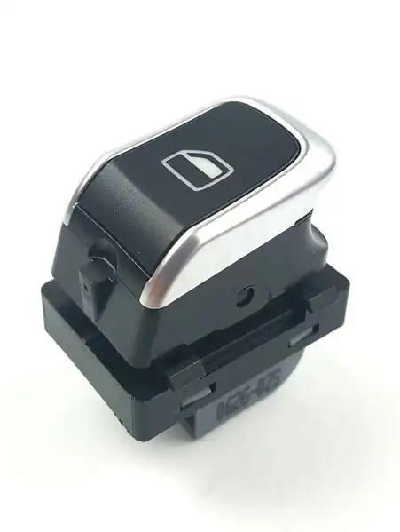 İTHAL 116236755 | Audi A4 2008-2016 Model Arası Sağ Ön Cam Açma Düğmesi Kromlu Tip