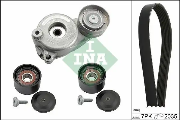 İna 529005010 Mercedes W211 E280 V Kayış Gergi Kütüğü Seti Komple M642
