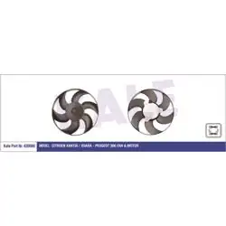 KALE 420000 | Fan Motoru Citroen Xantia/Xsara Peugeot 306 Partner Berlingo Klimalı 220W
